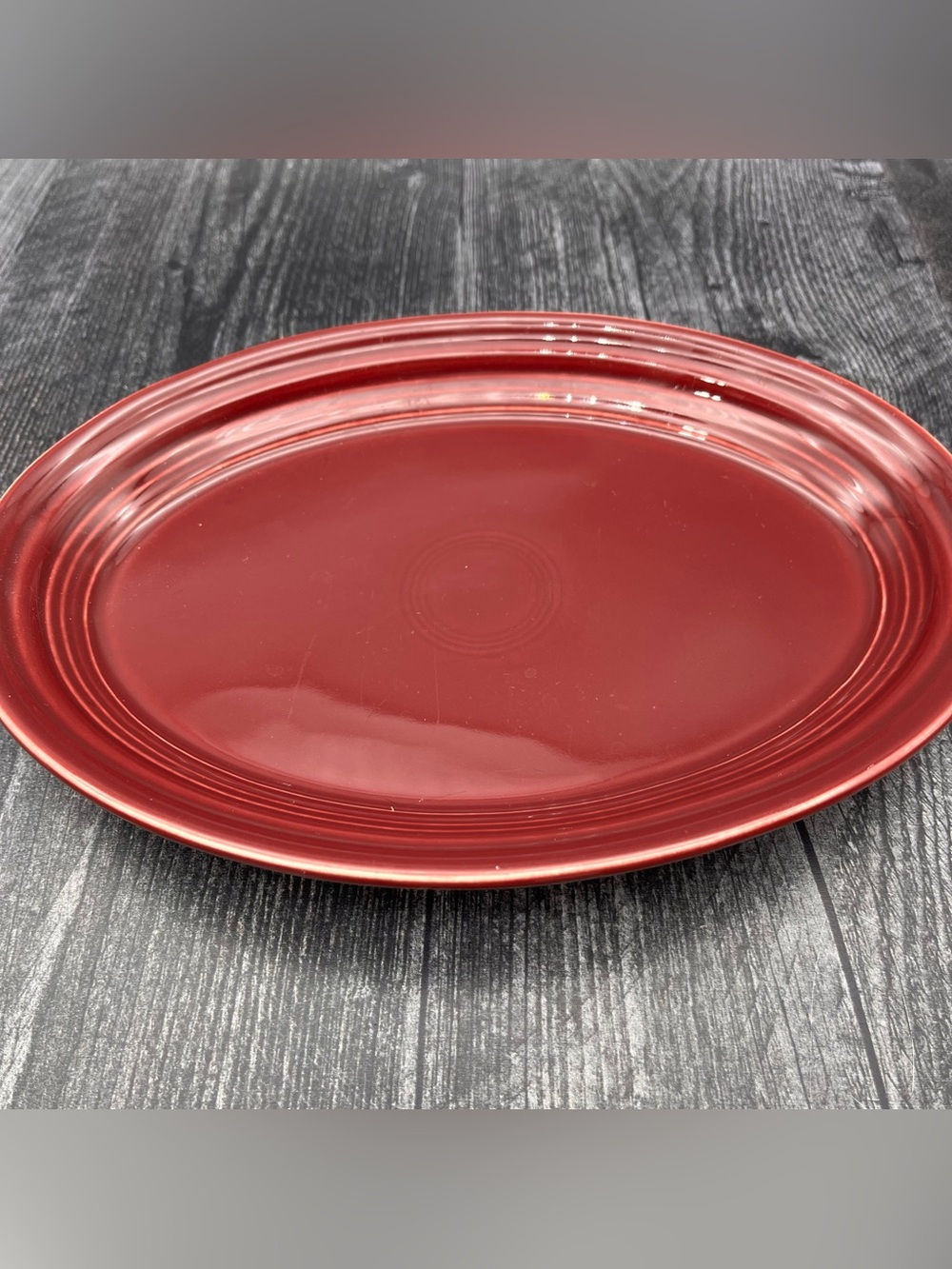 Fiestaware Cinnabar small oval platter 9.75” x 7.0”